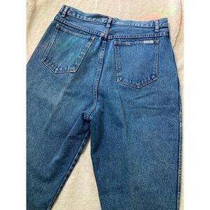 Bill Blass 80s Vintage Pleated High Waist Jeans Made in Hong Kong 32x27.5 16